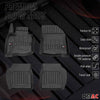 OMAC Premium Alfombrillas De Coche para Honda Civic Hatchback 2005-2011 Goma 4x