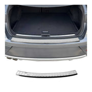 Protector Parachoques para Seat Leon Familiar 2014-2020 Plata Brillante Acero