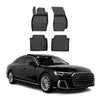OMAC Premium Alfombrillas De Coche para Audi A8 D5 Corto 2017-25 Negro Goma 4Pza