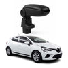 Negro Reposabrazos Consola para Renault Clio 2019-2025 Negro PU Cuero Plástico