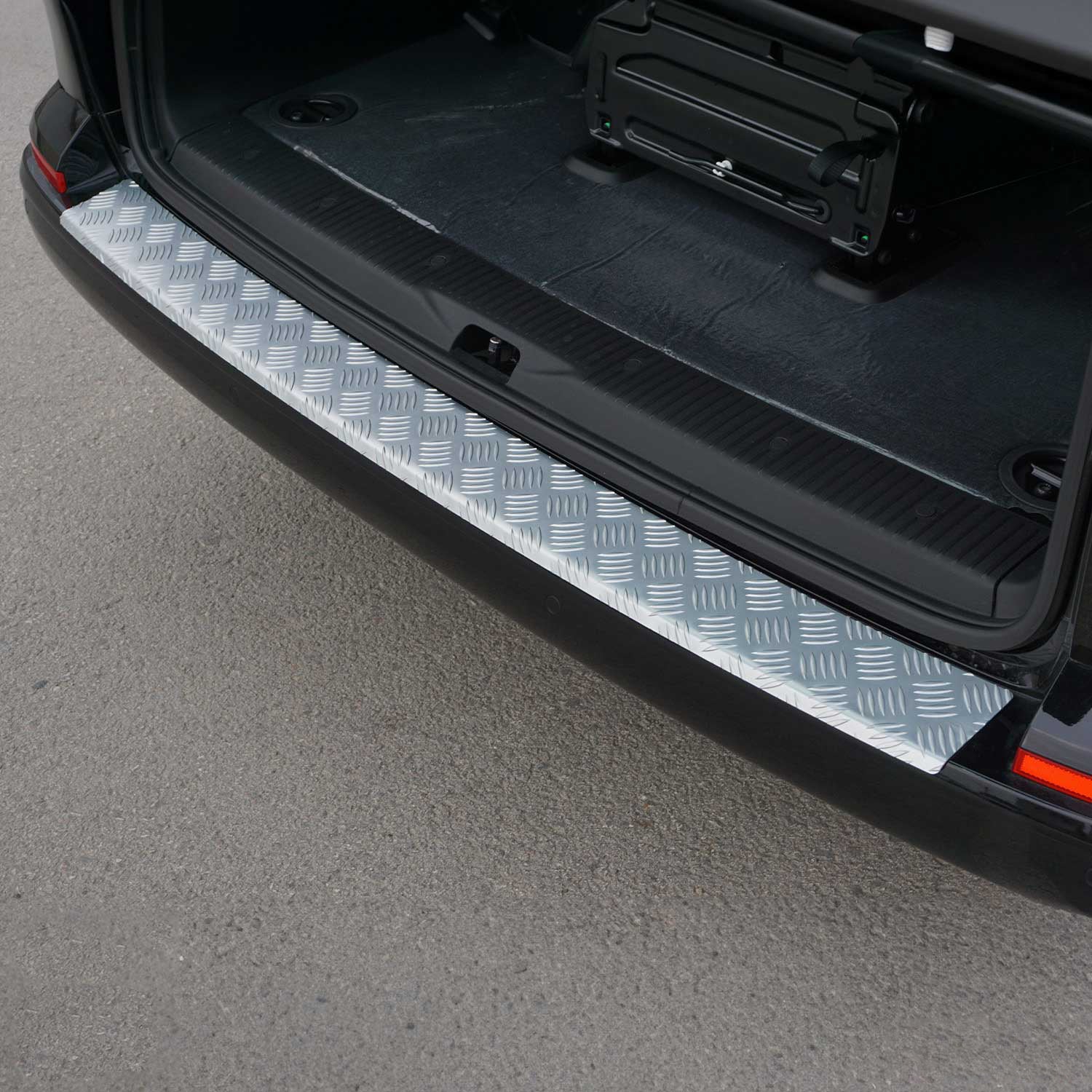 Protector de Parachoques Trasero para VW T5 Transporter 2003-2015 Mate Alu