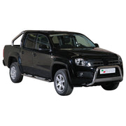 Par de Estribos Barras Laterales para VW Amarok Highline 2010-2016 Plata Acero