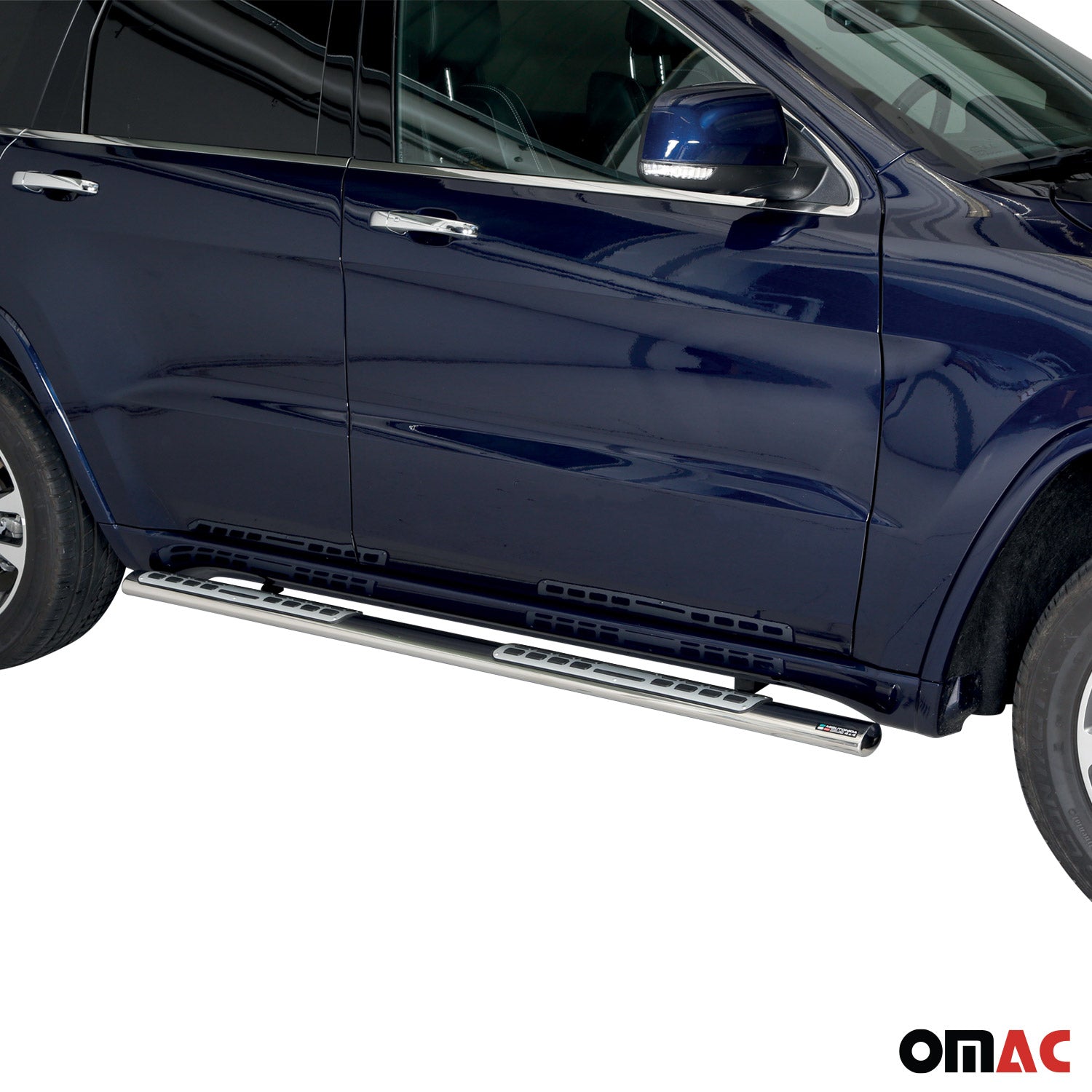 Estribos Barras Laterales para Jeep Grand Cherokee Overland 2013-17 Plata Acero