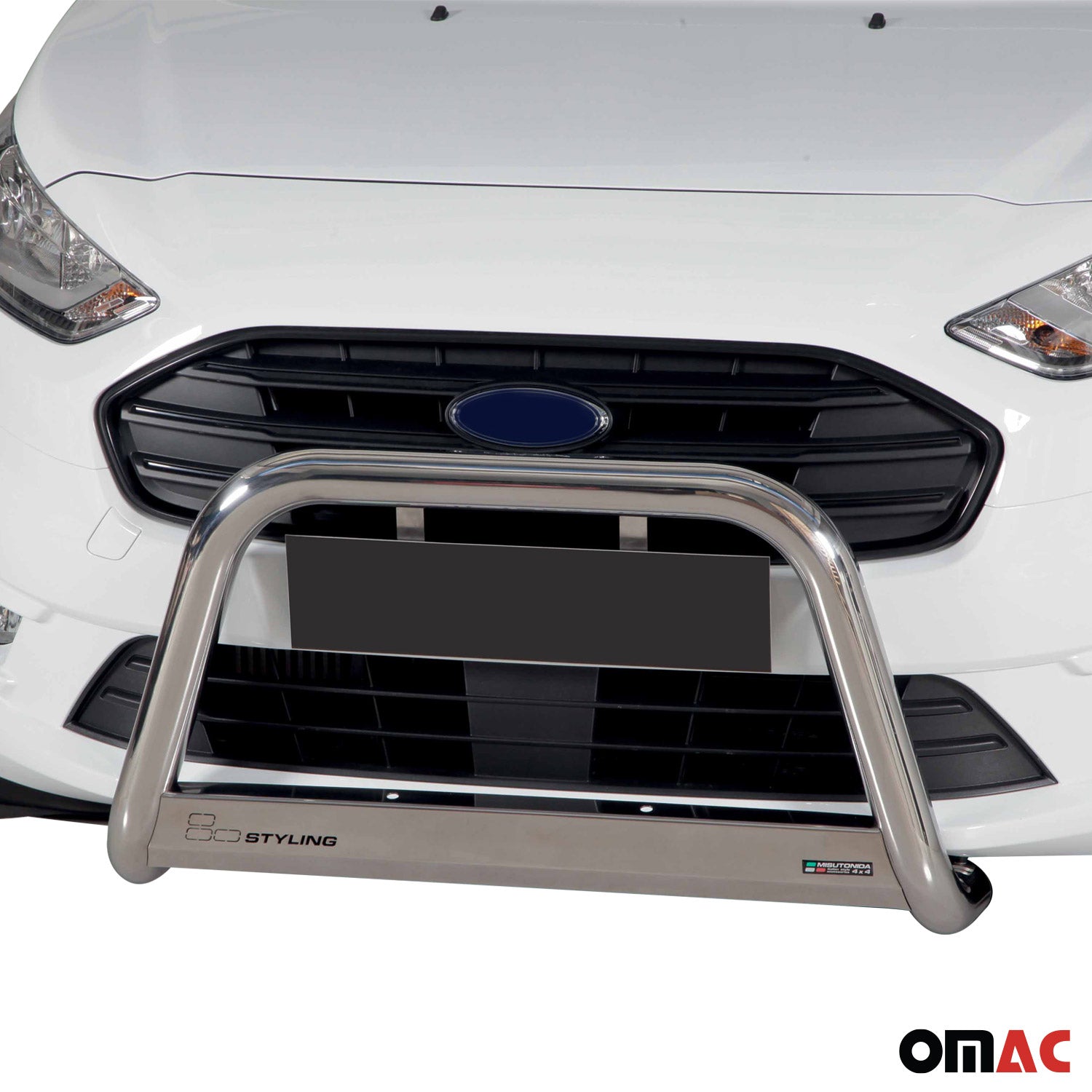 Bull Barra Frontal para Ford Transit Tourneo Connect 2018-2022 Plata Acero