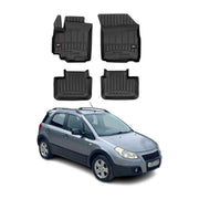 OMAC Premium Alfombrillas De Coche para Fiat Sedici 2005-2014 Negro TPE Goma 4x