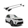 Menabo Barras de Techo Coche Baca para Land Rover Discovery 5 L462 2017-20 Gris
