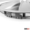 Tapacubos 15 Pulgadas Universal Automóvil Plata ABS