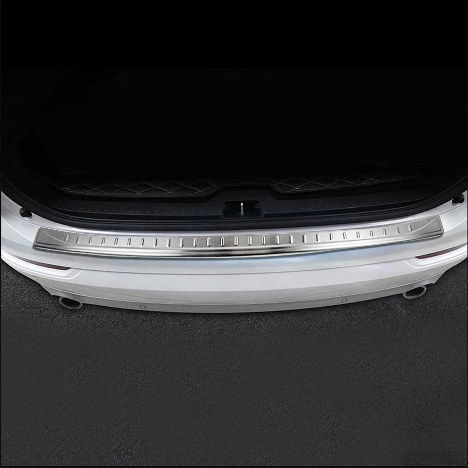 Protector de Parachoques Trasero para Volvo XC90 2015-2020 cepillado Acero