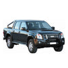 Bull Barra Frontal para Isuzu D-Max 2006-2012 Negro Brillante Acero
