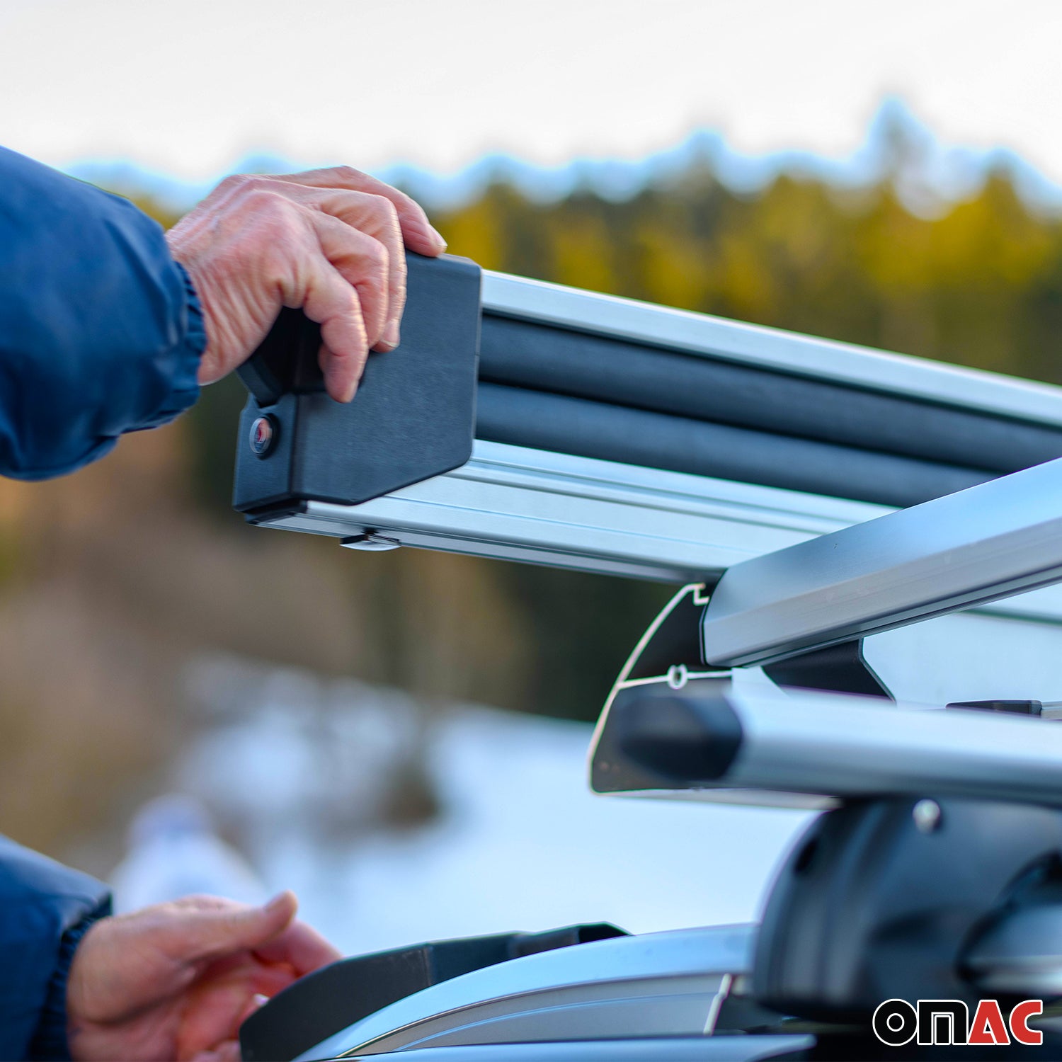 Menabo Yelo Portaesquí Snowboard portaequipajes Universal Negro Plata