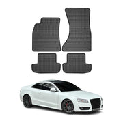 OMAC Alfombrillas De Coche para Audi A5 8T Cupé Cabrio 2007-2017 Negro Goma 4Pza