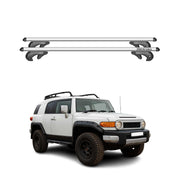 Menabo Barras de Techo Coche Barra para Toyota FJ Cruiser 2007-2014 Gris Alu 2x