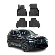 OMAC Premium Alfombrillas De Coche para BMW X7 G07 2019-2025 Negro TPE Goma 4Pza