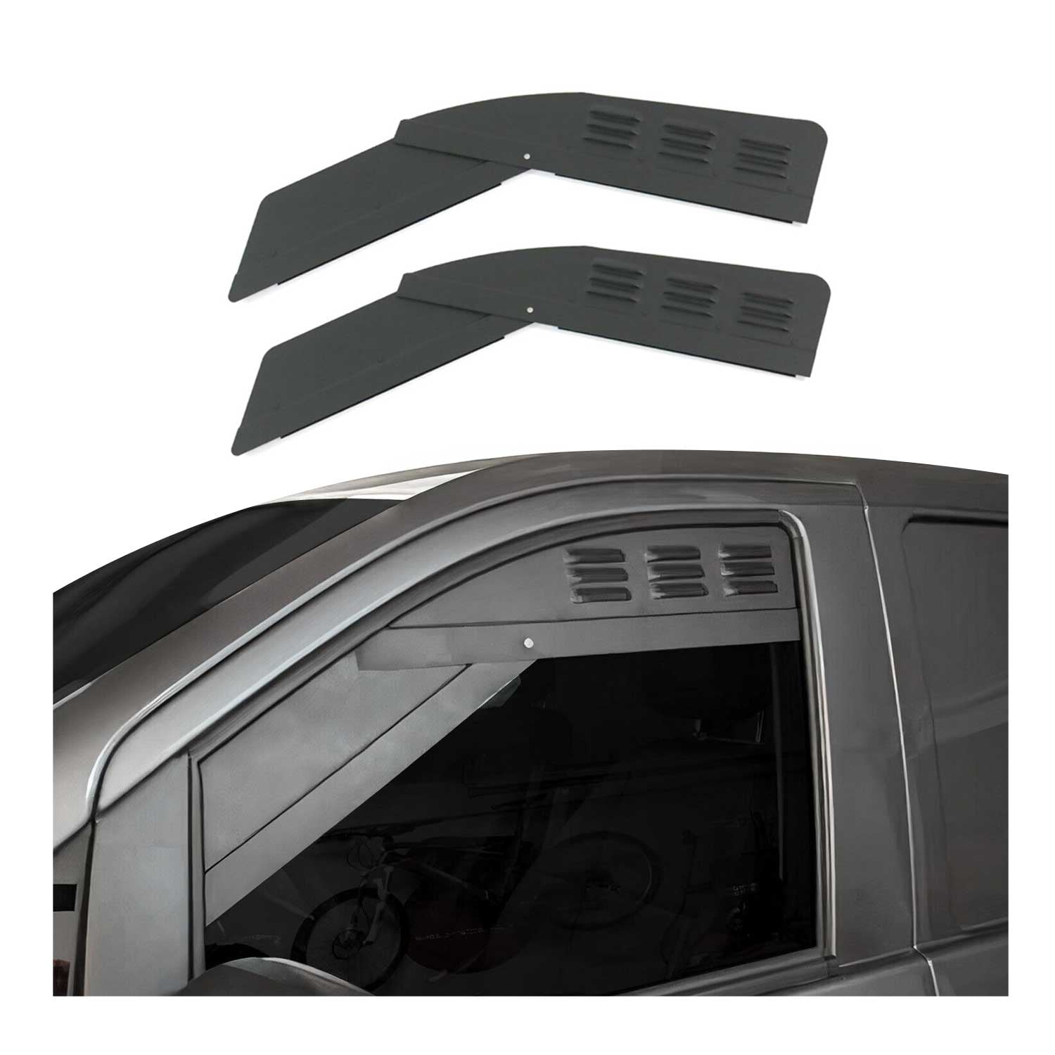 Aire Ventilación para Mercedes Vito W639 2003-2014 Negro Aluminio 2Pza