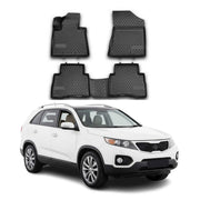 OMAC Alfombrillas De Coche para Kia Sorento 2012-2015 Negro Goma TPE 4Pza