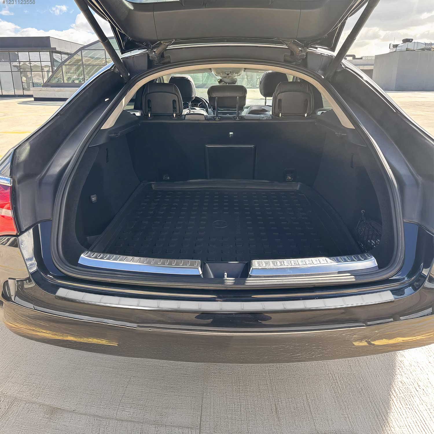 Protector Parachoques para Mercedes GLE Cupé C292 2015-2019 Acero cepillado