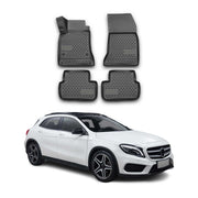 OMAC Alfombrillas De Coche para Mercedes GLA Class 2014-2021 Negro Goma TPE 4Pza