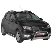 Estribos Barras Laterales para Dacia Sandero Stepway 2012-2016 Plata Acero