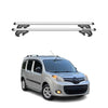 Menabo Barras de Techo Coche Barra para Renault Kangoo Express 2008-2021 Gris
