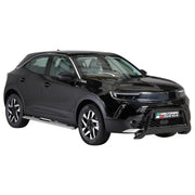 Bull Barra Frontal para Opel Mokka 2021-2026 Negro Brillante Acero