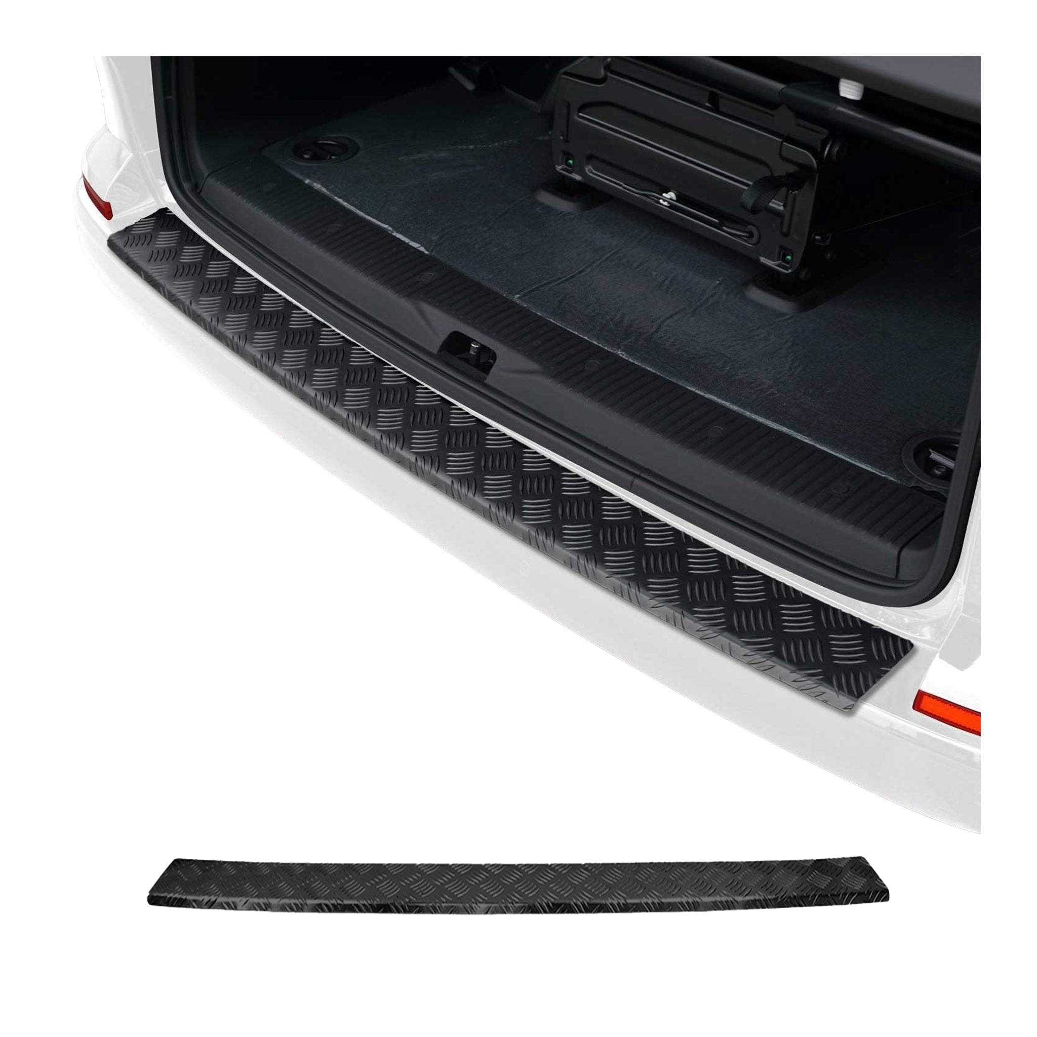 Protector de Parachoques Trasero para VW T6 T6.1 Transporter 2015-24 Negro Mate