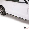 Par de Estribos Barras Laterales para Audi Q5 2008-2015 Plata Brillante Acero 2x