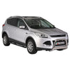 Par de Estribos Barras Laterales para Ford Kuga 2013-2016 Negro Brillante Acero