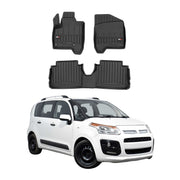 OMAC Premium Alfombrillas De Coche para Citroen C3 Picasso 2009-2016 TPE Goma 3x