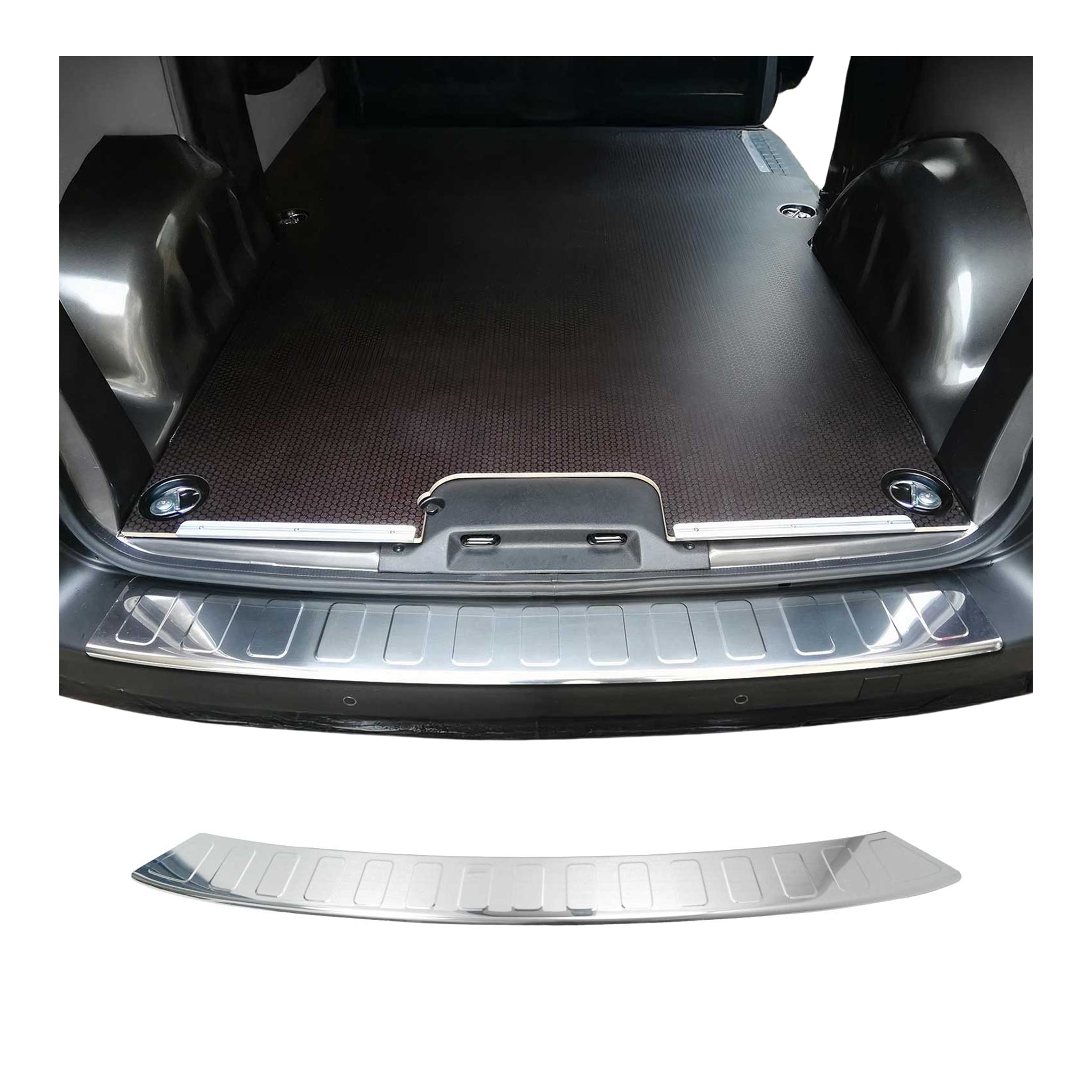 Protector Parachoques para Citroen SpaceTourer 2016-2026 L1 L2 Plata Acero