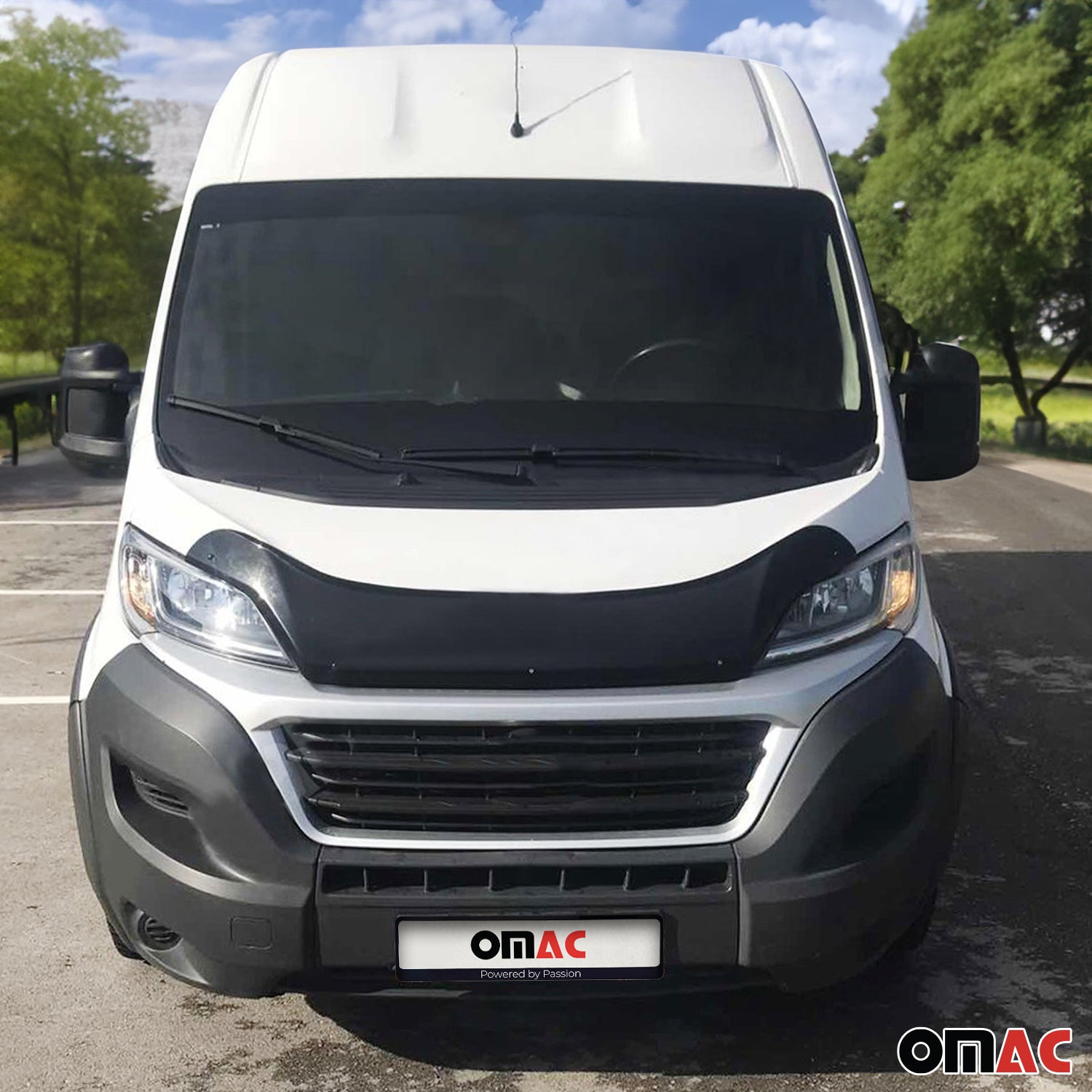 Deflector de Capó para Fiat Ducato 2014-2025 Oscuro Brillante Acrílico