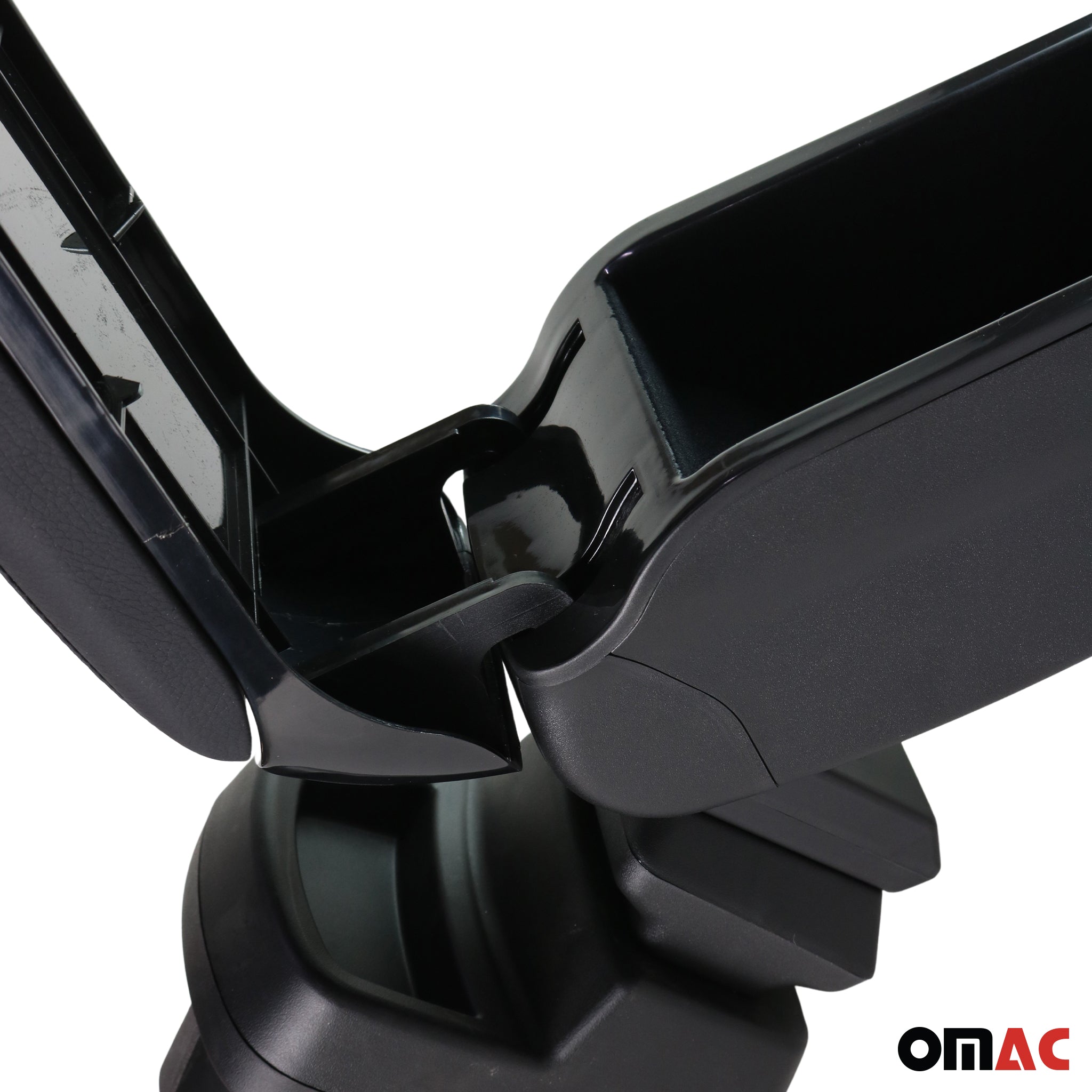 Negro Reposabrazos Consola para Opel Corsa F 2019-2026 Negro PU Cuero Plástico