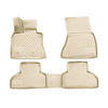 OMAC Alfombrillas De Coche para BMW X5 E70 2006-2013 Beige Goma TPE 4Pza