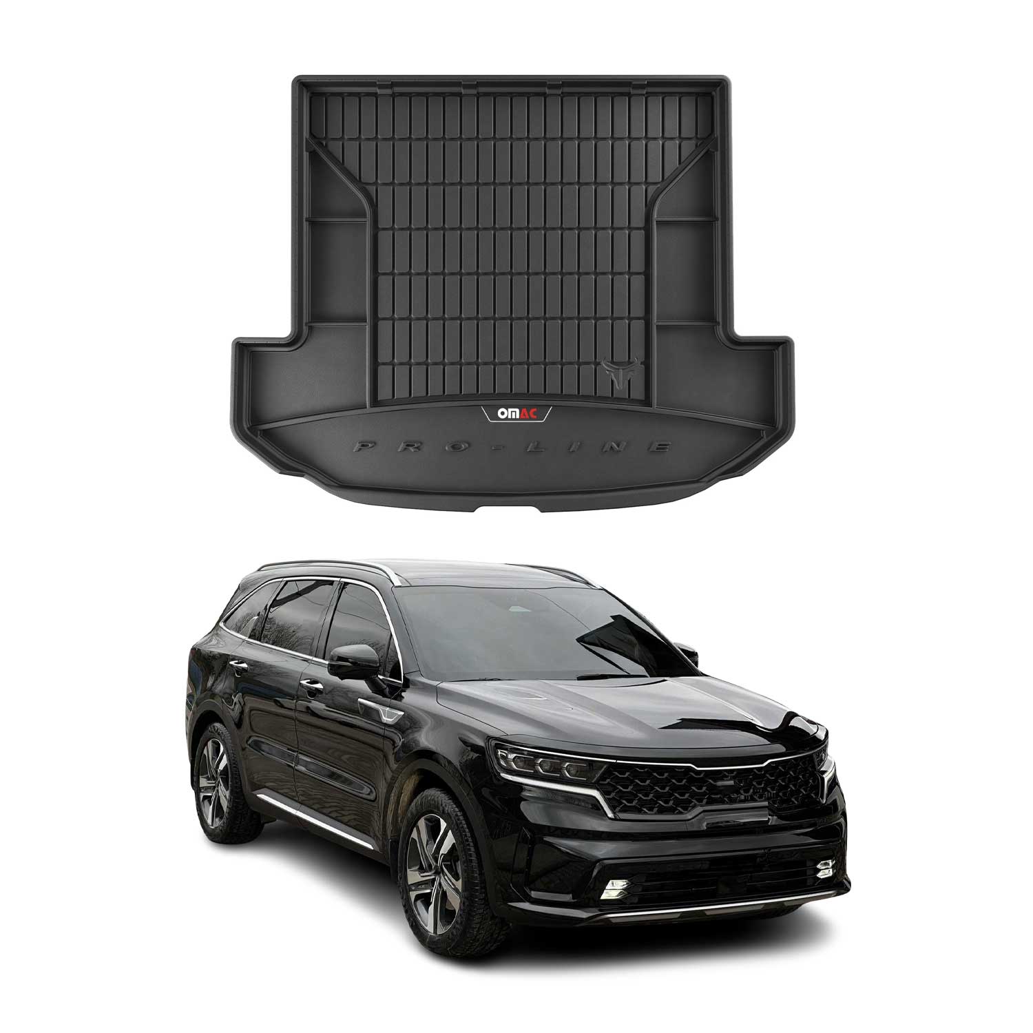 OMAC Premium Bandeja Maletero Alfombrilla para Kia Sorento Hybrid 2020-2024