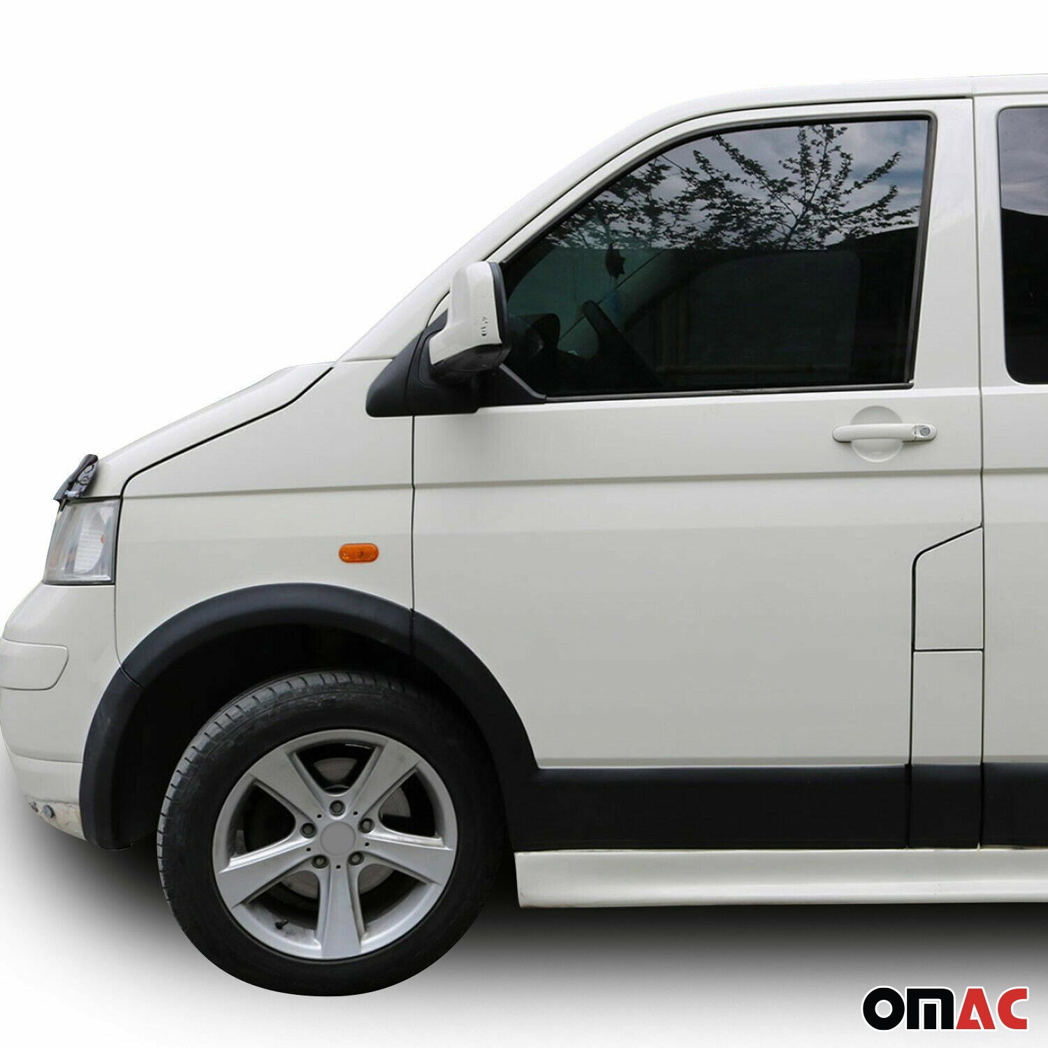 Juego de Guardabarros Moldura para VW T5 2003-2015 1 L1 Corto Negro Plástico 11x