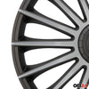 Sparco Treviso Tapacubos 14 Pulgadas Universal Negro Plata ABS Plástico