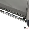 Estribos Barras Laterales para Fiat Fullback Double Cab 2016-2019 Plata Acero