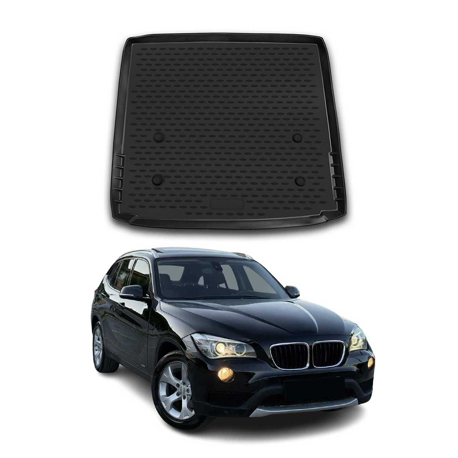 OMAC Bandeja Maletero Alfombrilla para BMW X1 E84 2009-2015 Negro Goma TPE 1Pza