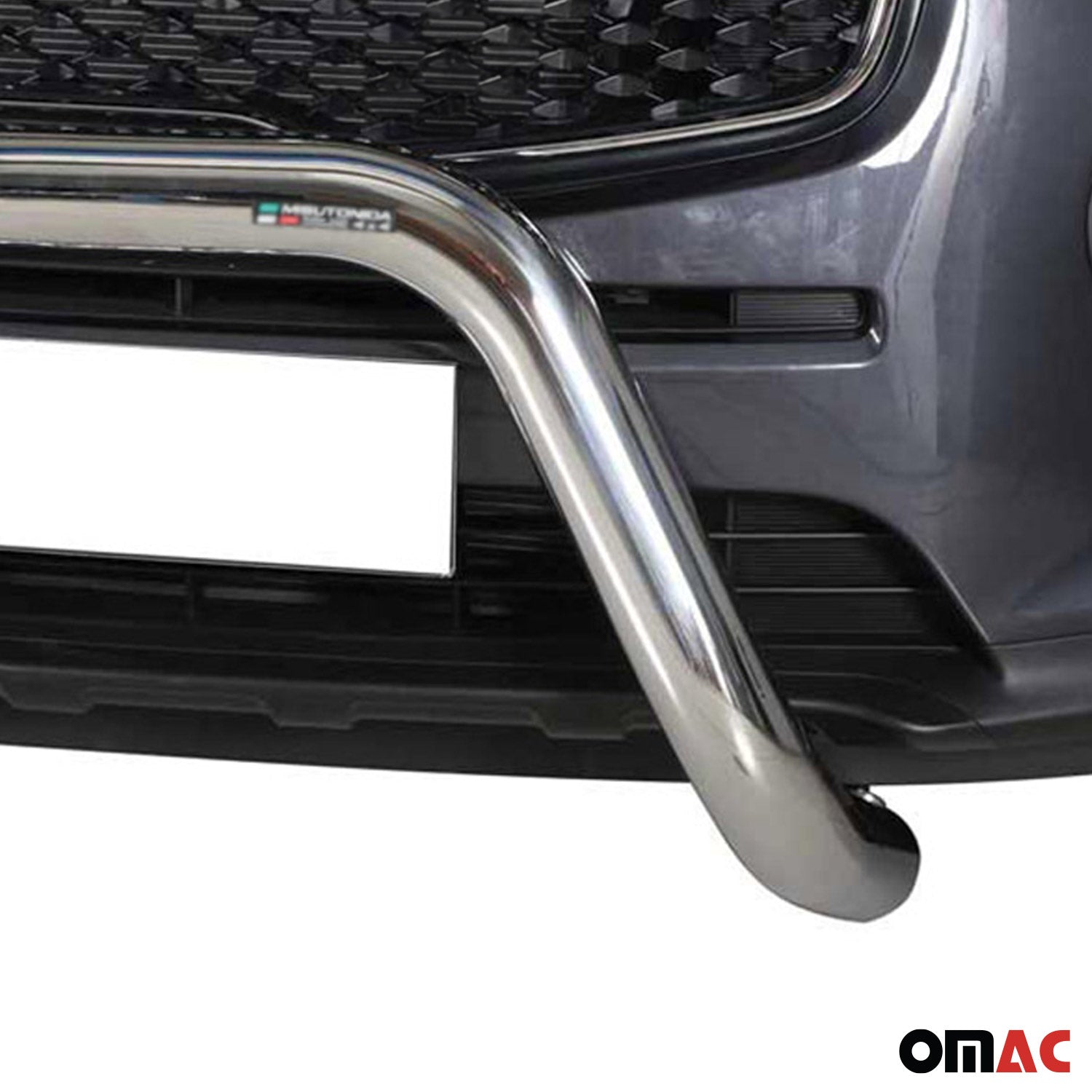 Bull Barra Frontal para Kia Sportage 2016-2018 Plata Brillante Acero 1Pza