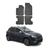 OMAC Alfombrillas De Coche para Dacia Sandero Stepway 2013-2018 Negro Goma 4Pza
