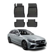 OMAC Premium Alfombrillas Coche para Mercedes C Class W205 S205 2014-2021