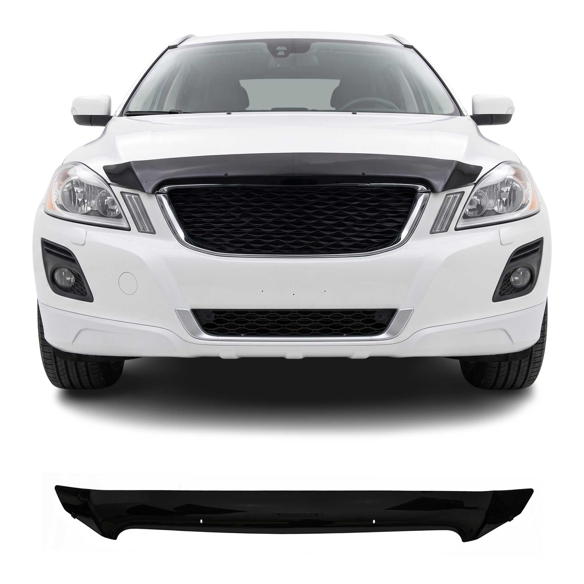 Deflector de Capó para Volvo XC60 I 2009-2013 Pre-FL Oscuro Brillante Acrílico