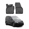 OMAC Alfombrillas De Coche para VW Caddy 2020-2025 Negro Goma TPE 2Pza