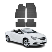 OMAC Alfombrillas De Coche para Opel Cascada 2013-2019 Negro Goma TPE 4Pza