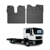 OMAC Alfombrillas De Coche para MAN TGL TGM TGS 2005-2019 Negro Goma 2Pza