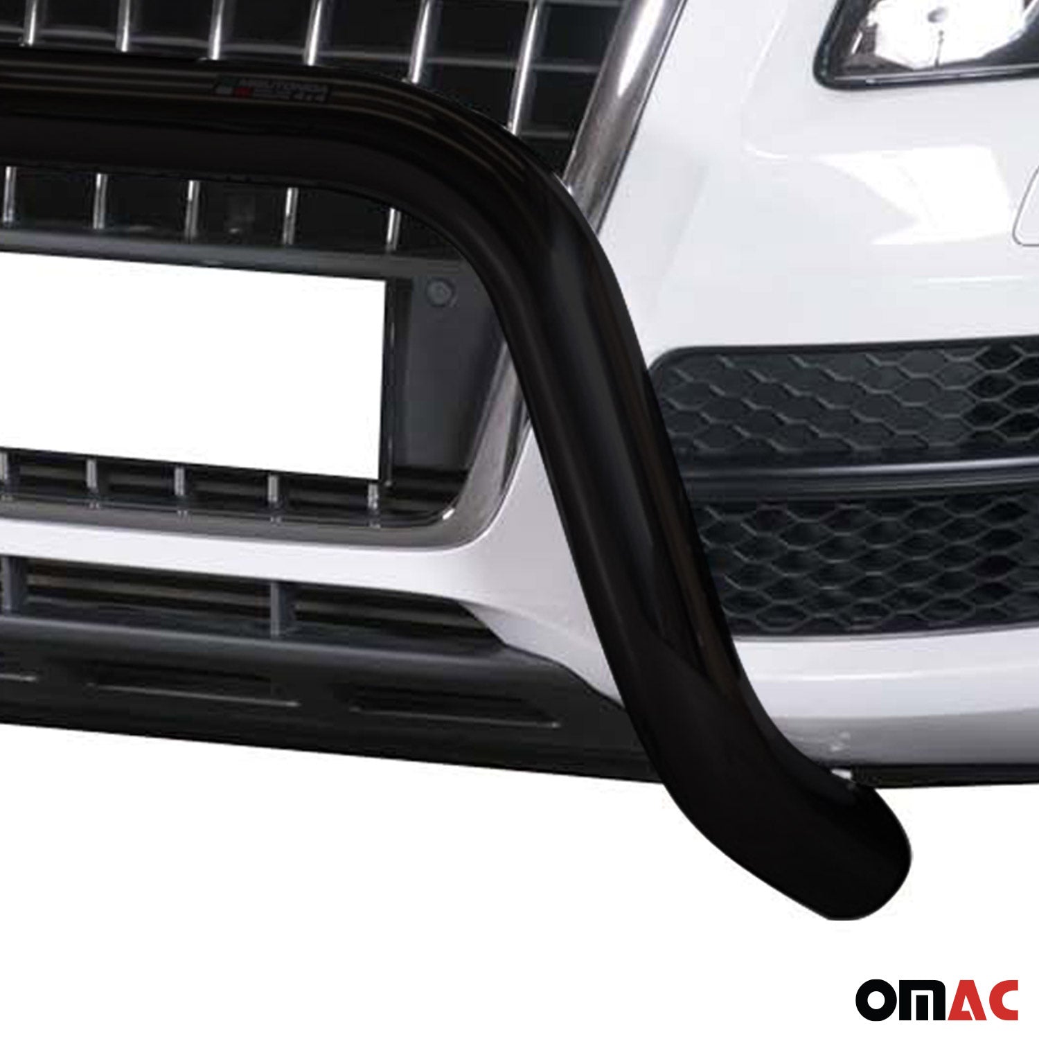 Bull Barra Frontal para Audi Q5 2008-2015 Negro Brillante Acero