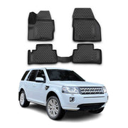 OMAC Alfombrillas De Coche para Land Rover Freelander 2006-2014 Negro TPE 4Pza