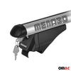 Menabo Barras de Techo Coche Baca para Suzuki SX4 S-Cross 2021-2025 Gris Alu 2x
