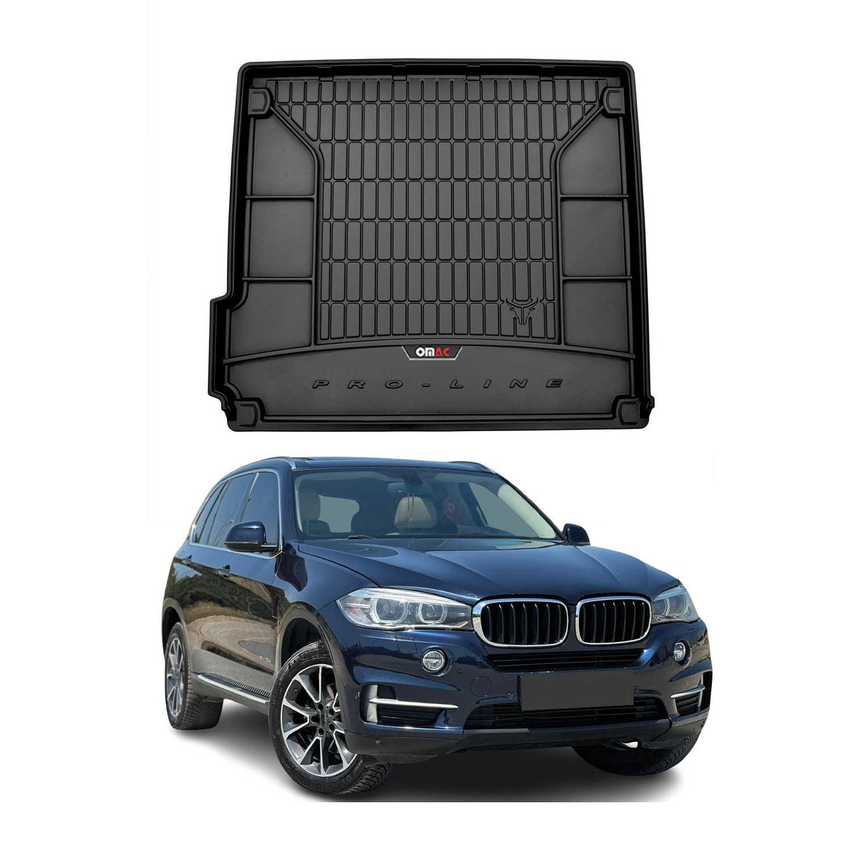 OMAC Premium Bandeja Maletero Alfombrilla para BMW X5 F15 F85 2013-2018 TPE