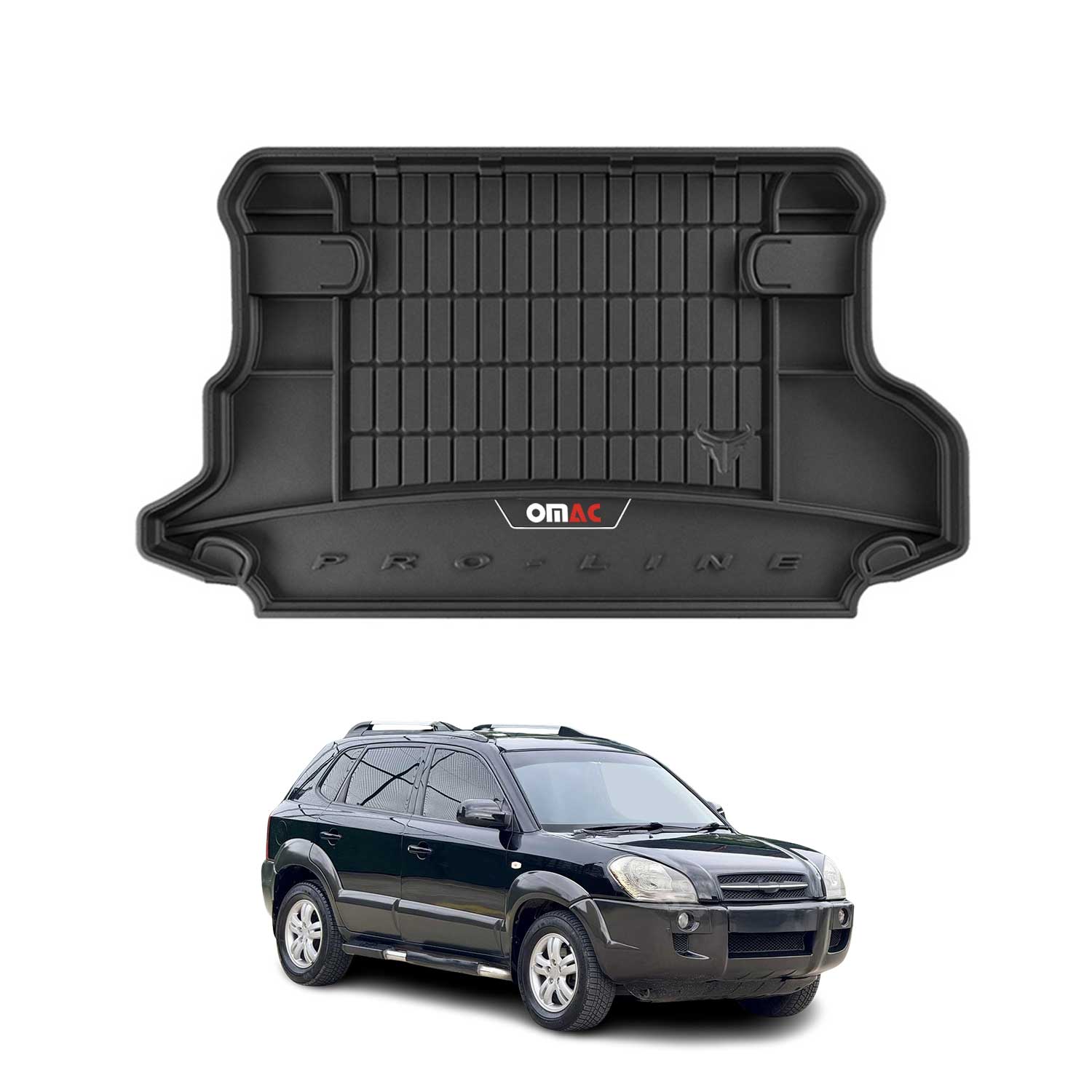 OMAC Premium Bandeja Maletero Alfombrilla para Hyundai Tucson 2004-2009 TPE