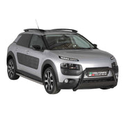Bull Barra Frontal para Citroen C4 Cactus 2014-2020 Negro Brillante Acero 1Pza